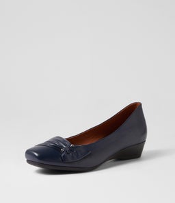 REVERSE SU NAVY LEATHER