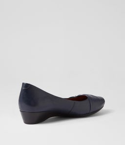 REVERSE SU NAVY LEATHER