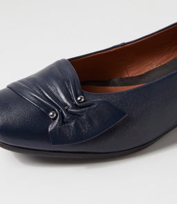 REVERSE SU NAVY LEATHER