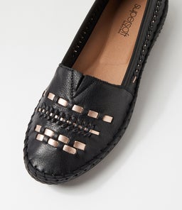 WANDIES SU BLACK ROSE GOLD LEATHER