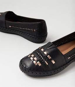 WANDIES SU BLACK ROSE GOLD LEATHER