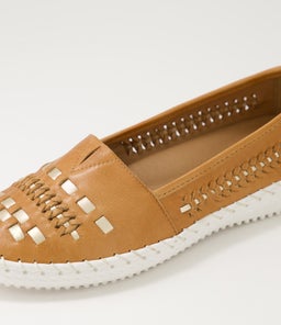 WANDIES SU DK TAN GOLD LEATHER