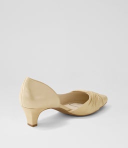 LESSHE SU PLATINUM COVERED HEEL SUEDE