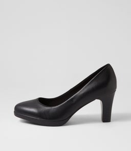 SERINA2 SU BLACK BLACK HEEL LEATHER