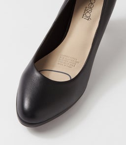 SERINA2 SU BLACK BLACK HEEL LEATHER