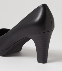 SERINA2 SU BLACK BLACK HEEL LEATHER