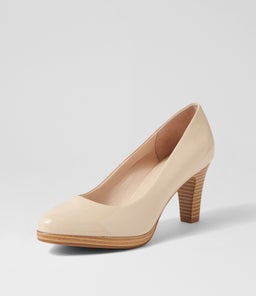 SERINA2 SU ALMOND NATURAL HEEL PATENT LEATHER