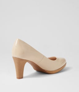 SERINA2 SU ALMOND NATURAL HEEL PATENT LEATHER