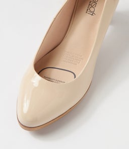 SERINA2 SU ALMOND NATURAL HEEL PATENT LEATHER