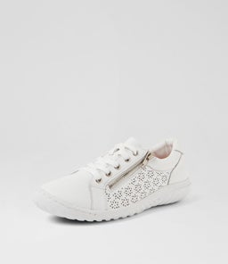 TIMMI SU WHITE WHITE SOLE LEATHER