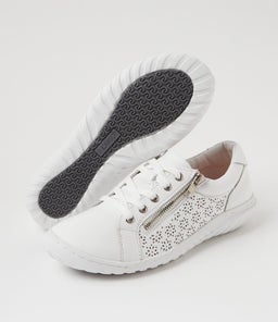 TIMMI SU WHITE WHITE SOLE LEATHER