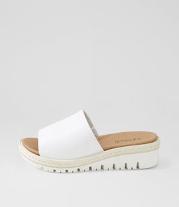 ABBIS SU WHITE WHITE SOLE LEATHER