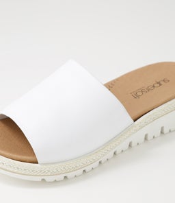 ABBIS SU WHITE WHITE SOLE LEATHER