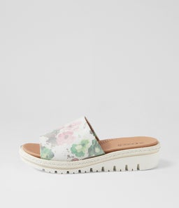 ABBIS SU BLOOM WHITE SOLE SUEDE