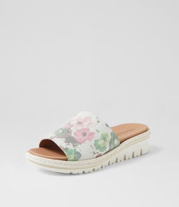 ABBIS SU BLOOM WHITE SOLE SUEDE