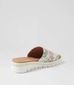 ABBIS SU BLOOM WHITE SOLE SUEDE