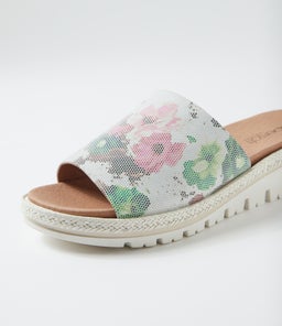 ABBIS SU BLOOM WHITE SOLE SUEDE
