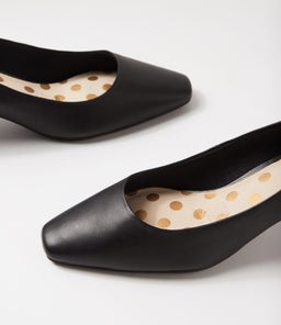 KHLOES SU BLACK BLACK HEEL LEATHER
