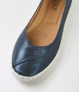 WAVERLEY SU NAVY SHIMMER LEATHER