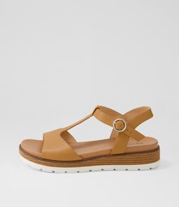 LAYYLA SU DK TAN NATURAL HEEL LEATHER