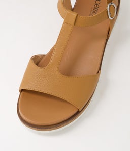 LAYYLA SU DK TAN NATURAL HEEL LEATHER