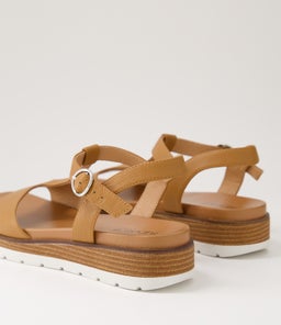LAYYLA SU DK TAN NATURAL HEEL LEATHER
