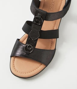 BARTIE SU BLACK SHIMMER SUEDE