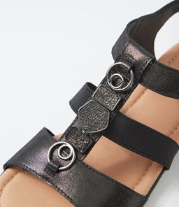 BARTIE SU BLACK SHIMMER SUEDE