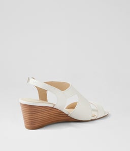 FELICITI SU WHITE NATURAL HEEL LEATHER