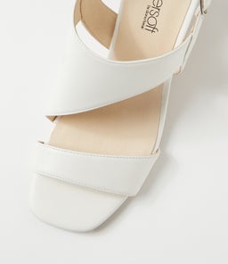 FELICITI SU WHITE NATURAL HEEL LEATHER