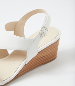 FELICITI SU WHITE NATURAL HEEL LEATHER