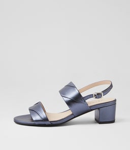 CRYSTAI SU BLUE METALLIC LEATHER