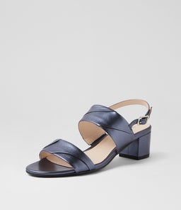 CRYSTAI SU BLUE METALLIC LEATHER