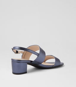 CRYSTAI SU BLUE METALLIC LEATHER