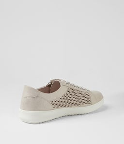 ZATIN SU ALMOND&SILVER SCRATCH LEATHER