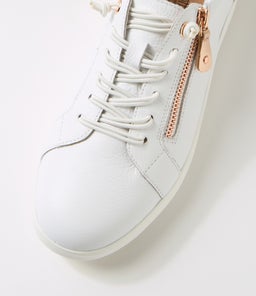 LINDSE SU WHITE ROSE GOLD LEATHER