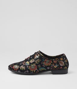 PAVINA SU BLACK EMBROIDERY SUEDE