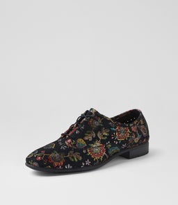 PAVINA SU BLACK EMBROIDERY SUEDE