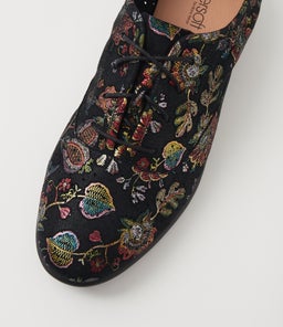 PAVINA SU BLACK EMBROIDERY SUEDE