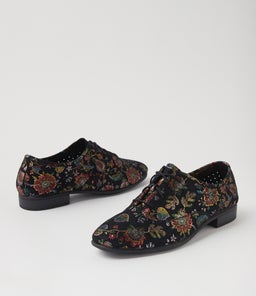 PAVINA SU BLACK EMBROIDERY SUEDE