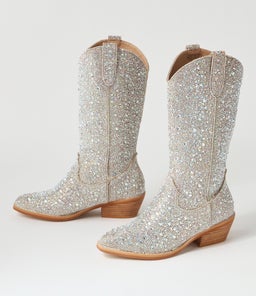 MAJESTY TH SILVER SPARKLE MICROSUEDE