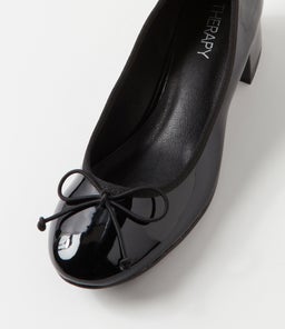 DIANA TH BLACK PATENT PU