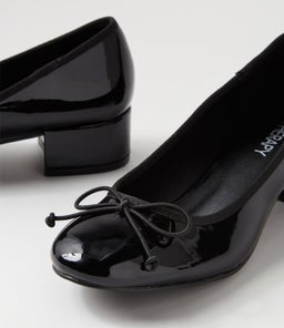 DIANA TH BLACK PATENT PU