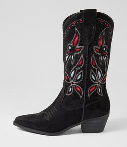 MILEY TH BLACK MICROSUEDE