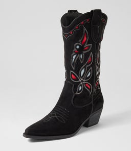MILEY TH BLACK MICROSUEDE