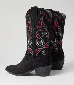 MILEY TH BLACK MICROSUEDE