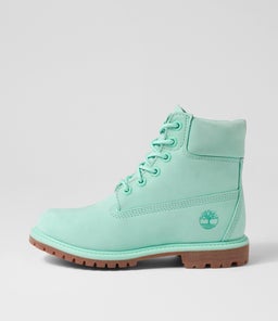 6 PREMIUM ICON BOOT WOMEN'S LIGHT GREEN NUBUCK