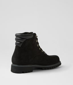 ALBURN 6 INCH LACE UP TM BLACK LEATHER
