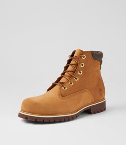 ALBURN 6 INCH LACE UP TM WHEAT LEATHER