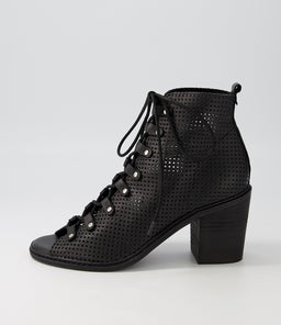 GRIGIO BLACK BLACK HEEL LEATHER